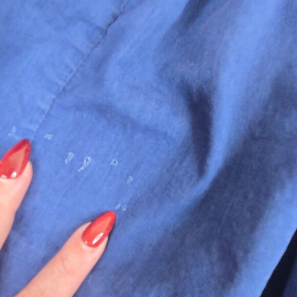 Vintage Nanette Infant Girls Dress 6-9 Mo Nautical Sailor Blue Red - Picture 6 of 7